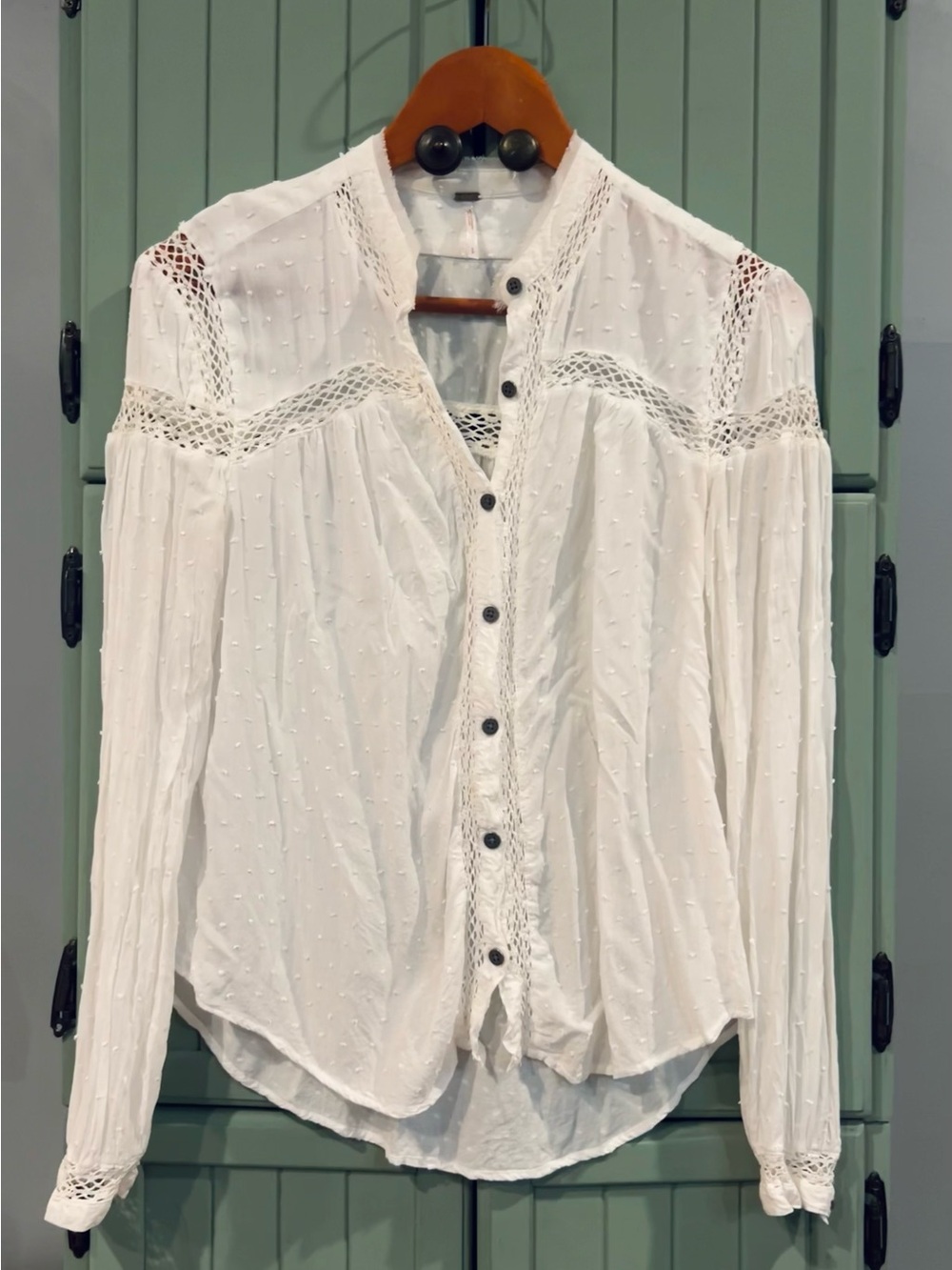 Free People Every Girl Blouse in Ivory